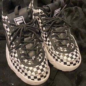 Fila checker board sneakers